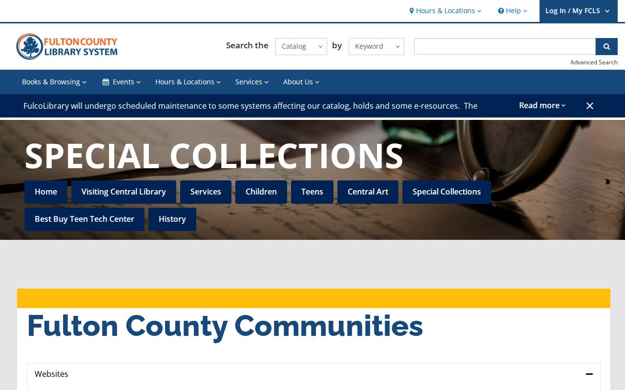 Fulton County Library local-history resources used with Alpharetta city directories