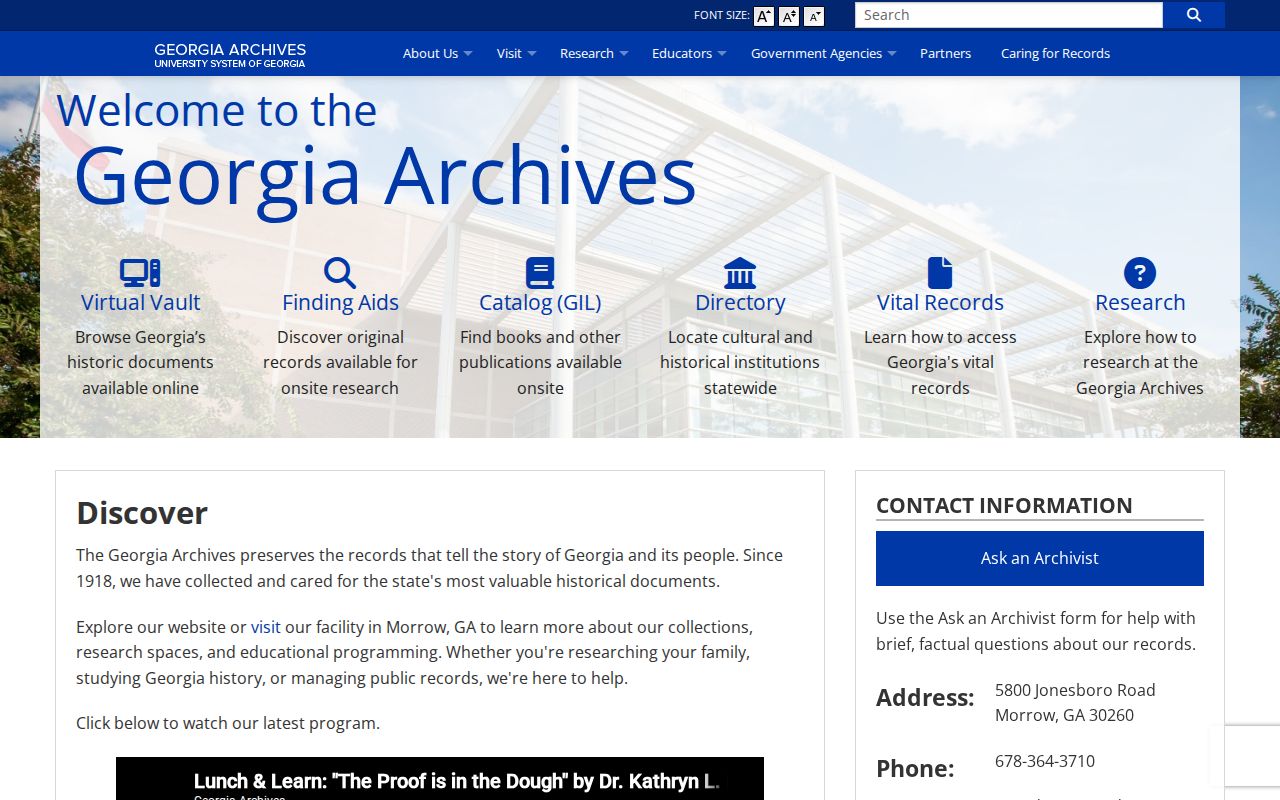 Georgia Archives research services for Alpharetta family and directory research
