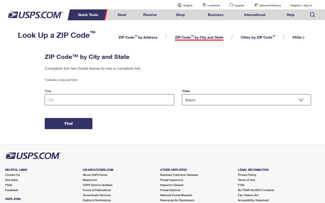 USPS ZIP Code Lookup by city and state for Alpharetta delivery verification